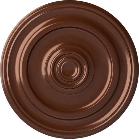 Ekena Millwork Kepler Traditional Ceiling Medallion (For Canopies up to 5 1/4"), 23 5/8"OD x 1 3/4"P, Copper Penny CM24KPCPS